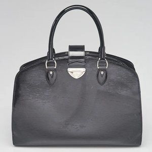 LOUIS VUITTON Black Electric Epi Leather Pont Neuf GM Bag